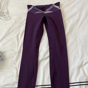 Purple Lululemon Wunder Under Leggings
